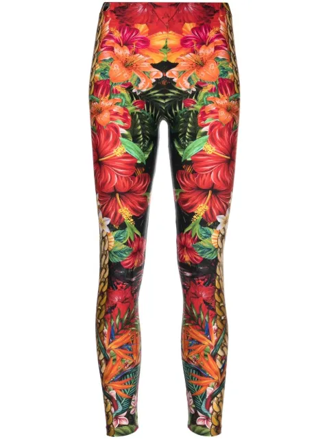 Philipp Plein Hawaii-print leggings Women