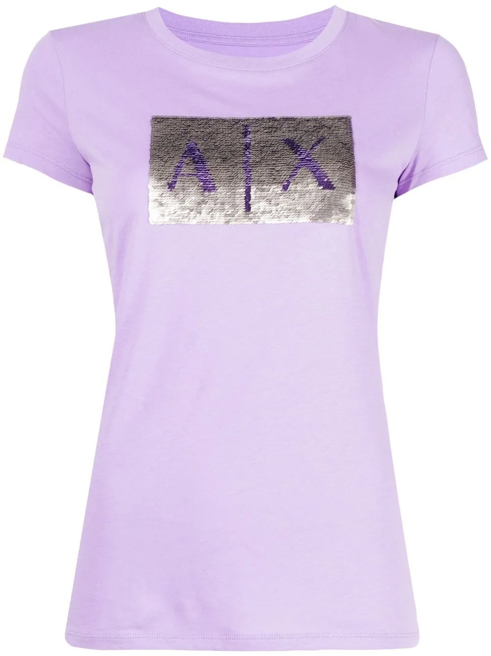 

Armani Exchange logo-patch cotton T-shirt - Purple