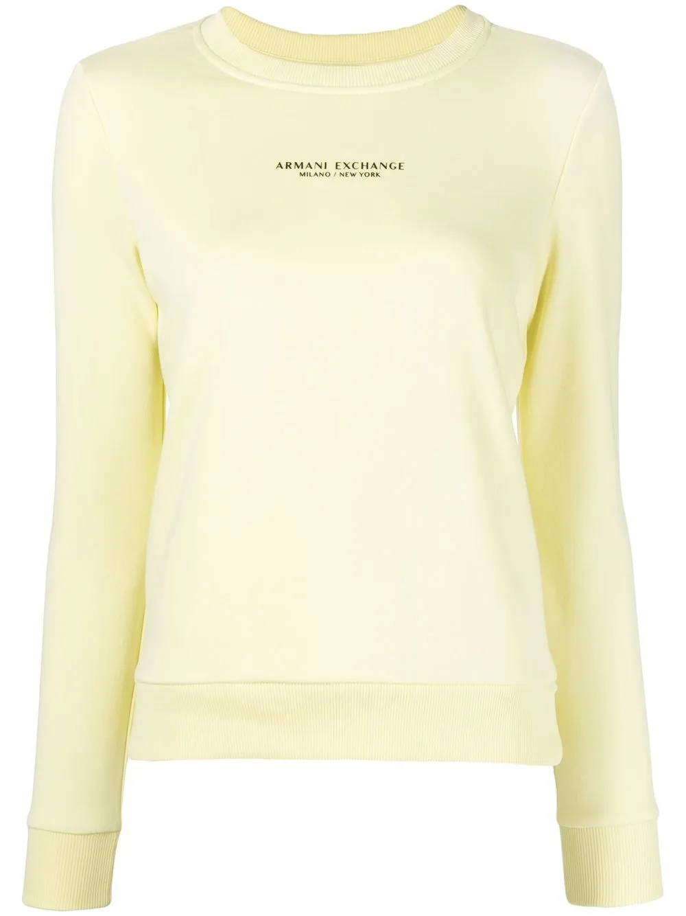 

Armani Exchange sudadera con logo estampado - Amarillo