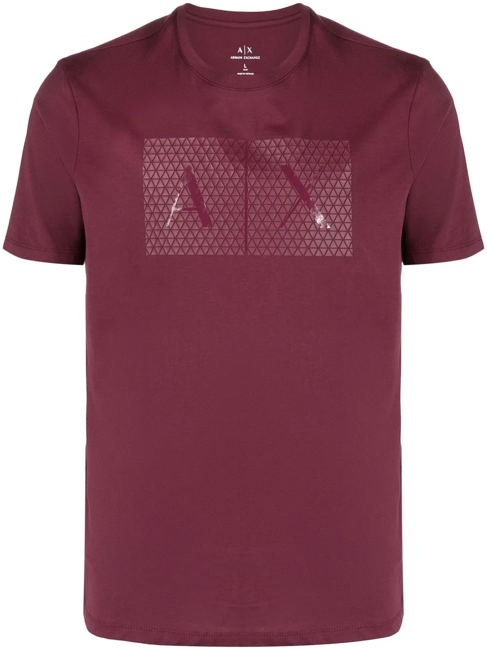 

Armani Exchange playera manga corta con logo estampado - Rojo