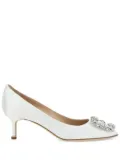Manolo Blahnik 50mm Hangisi pumps - White