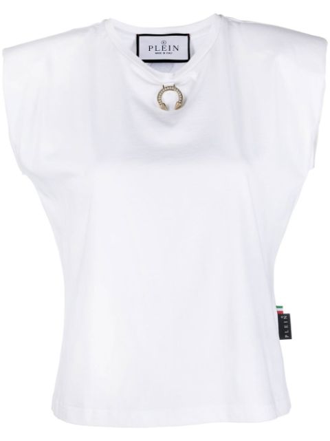 Philipp Plein shoulder-pad tank top Women