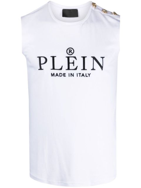 Philipp Plein logo-print tank top Women