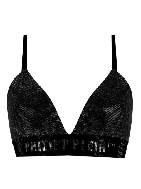 Philipp Plein rhinestone-embelished bra