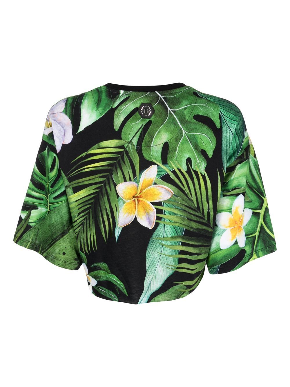 Philipp Plein T-shirt met Hawaiiaanse print - Groen