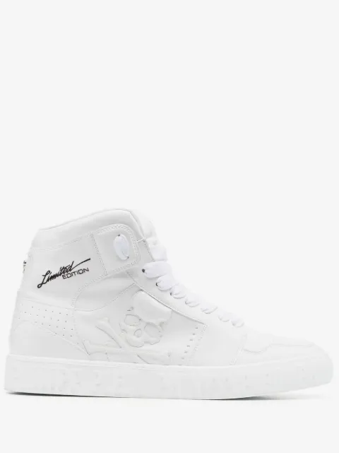 Philipp Plein Super Street Skull Bones hi-top sneakers