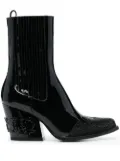 Philipp Plein crystal-embellished boots - Black