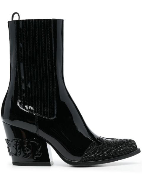 Philipp Plein crystal-embellished boots Women