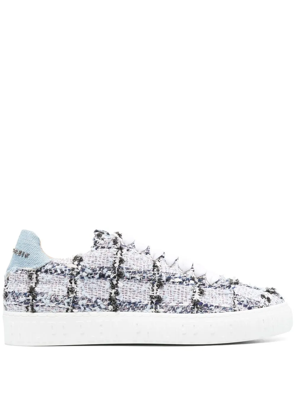 

Philipp Plein tweed low-top sneakers - Purple