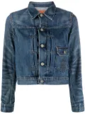 Ralph Lauren RRL stonewashed cropped denim jacket - Blue