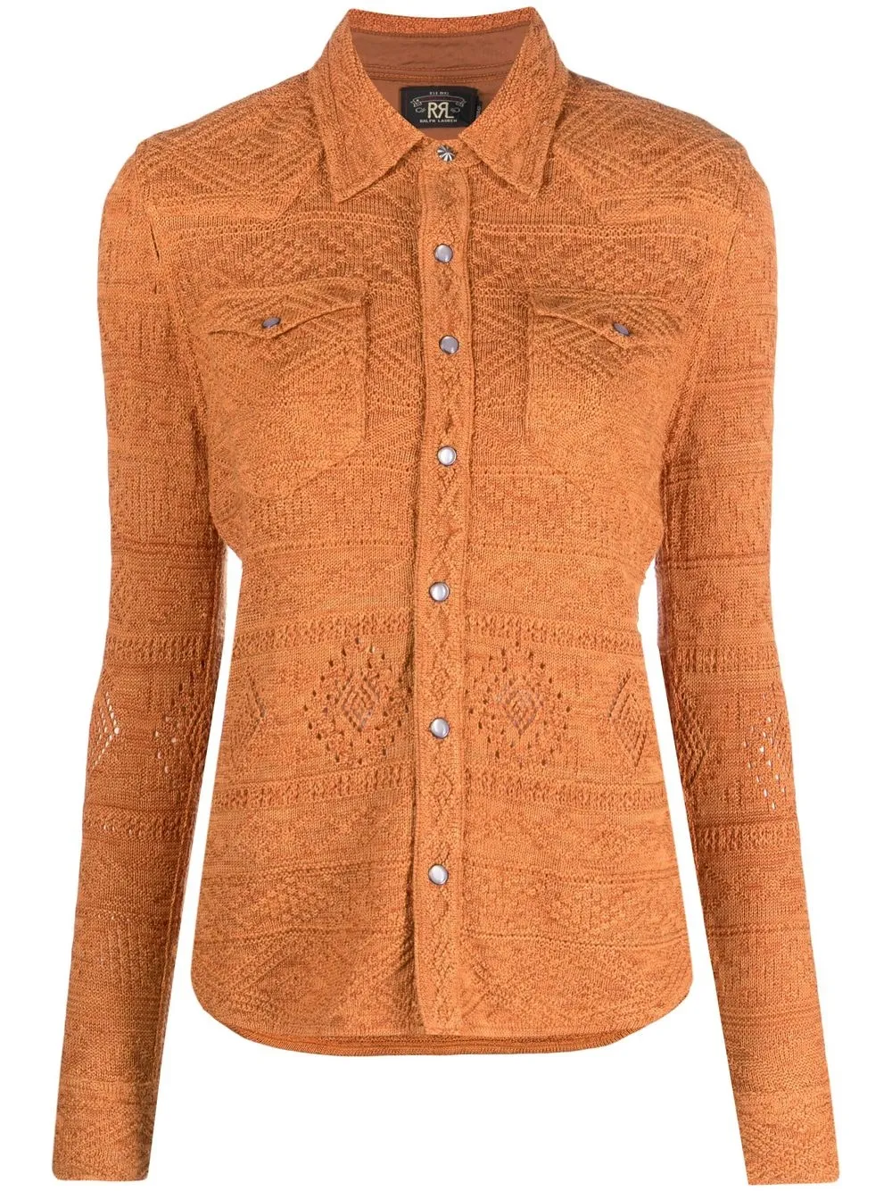 

Ralph Lauren RRL Western knitted shirt - Orange