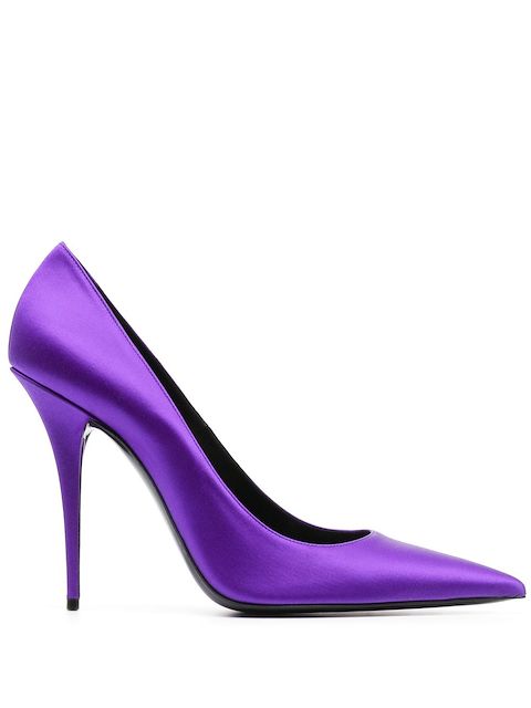 Saint Laurent Marylin Pumps aus Satin 110mm