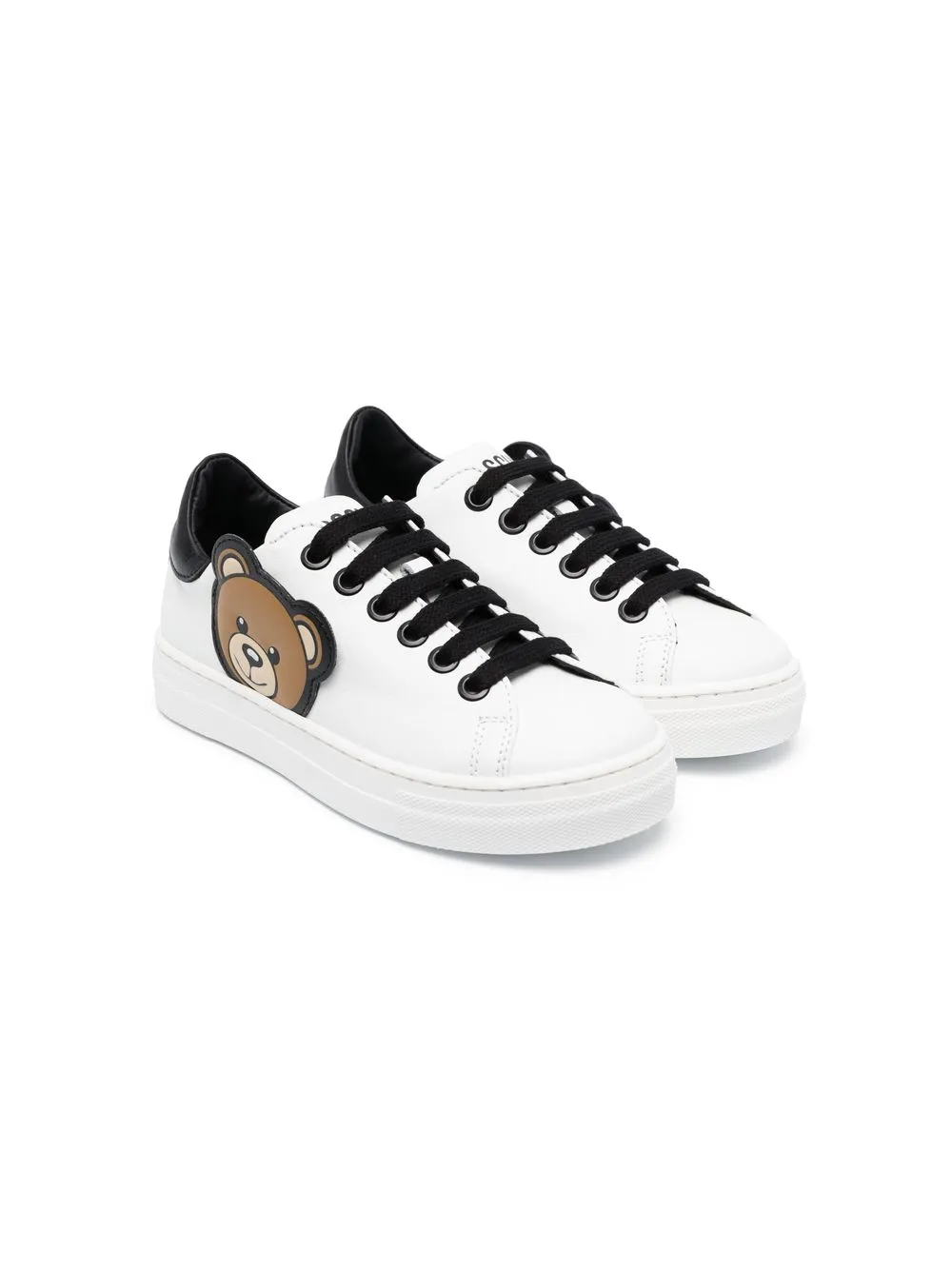 

Moschino Kids tenis con motivo Teddy Bear - Blanco