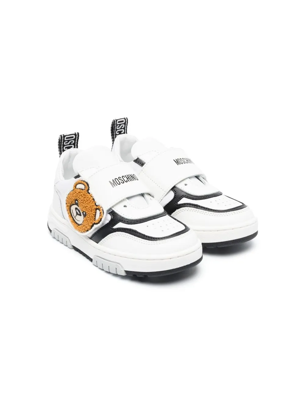 

Moschino Kids tenis con cierre autoadherente Teddy Bear - Blanco