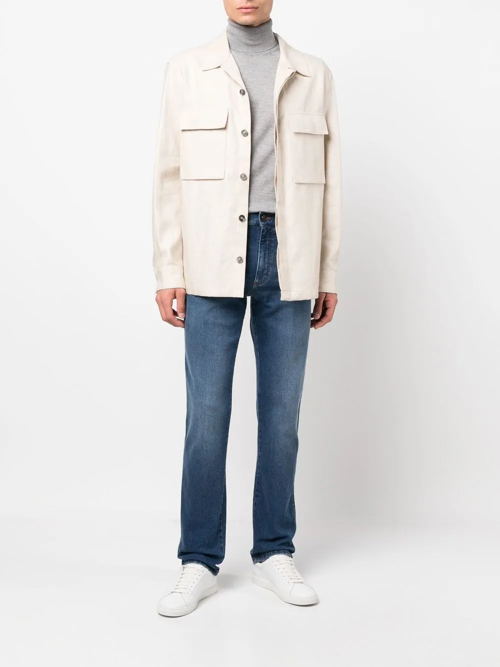 Zegna Straight jeans - Blauw