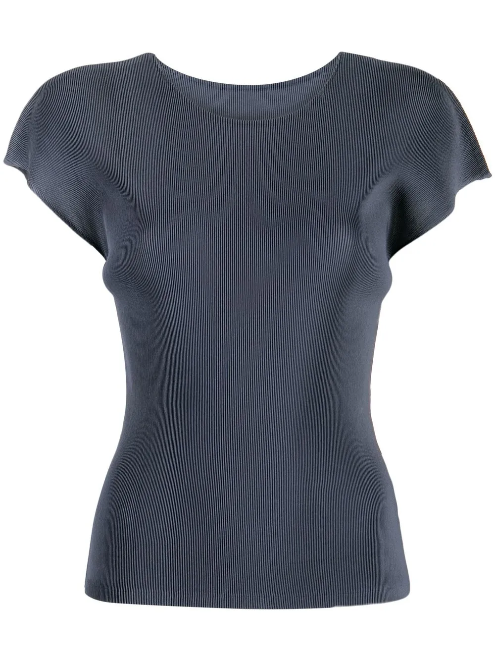 

Pleats Please Issey Miyake playera plisada manga corta - Azul