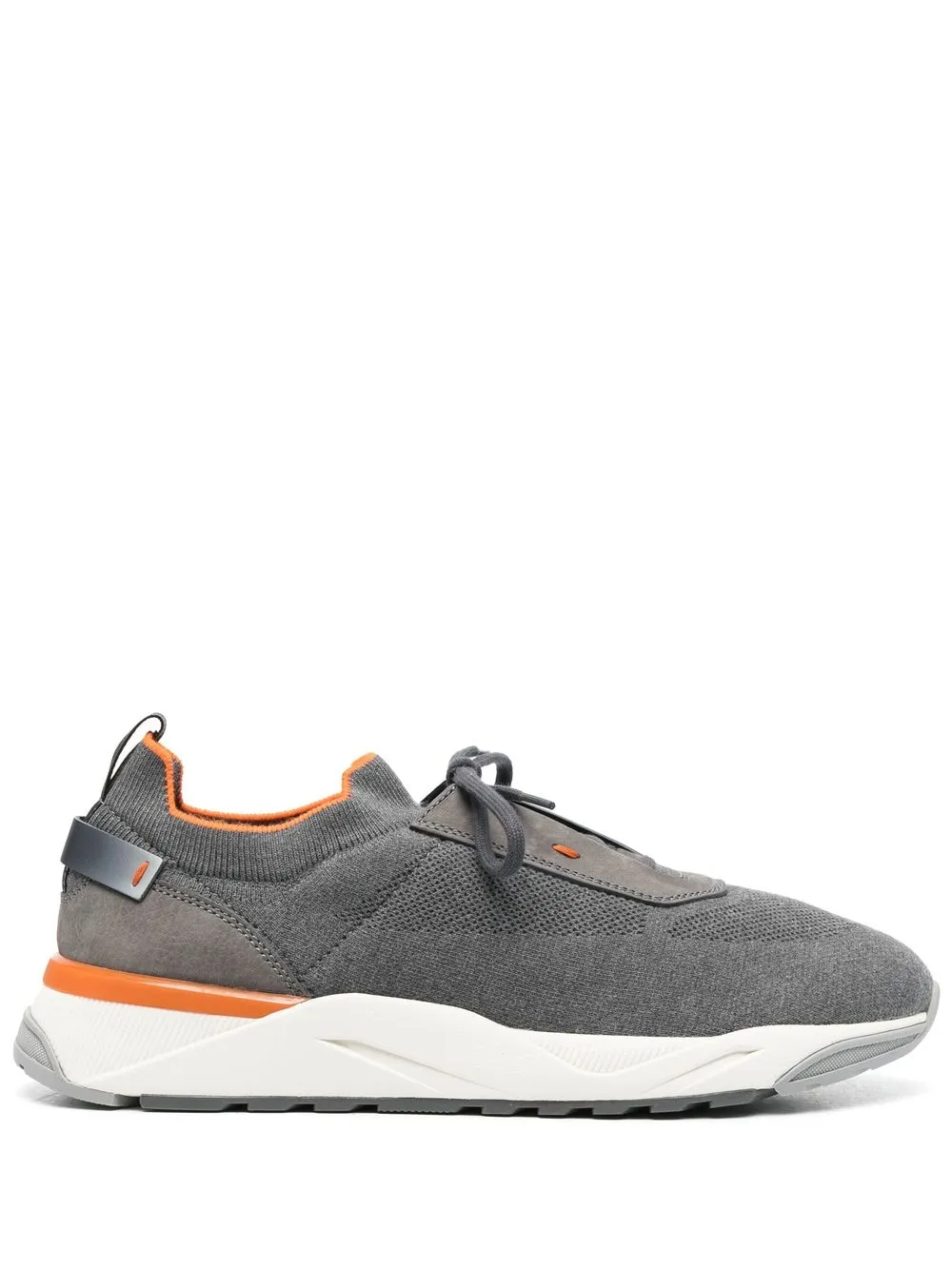 

Santoni panelled low-top sneakers - Grey