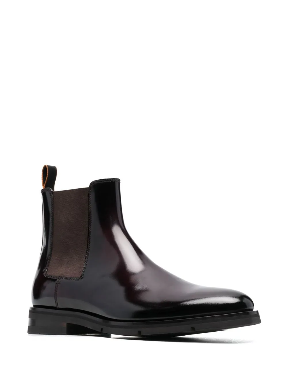 Santoni Leren enkellaarzen - Rood