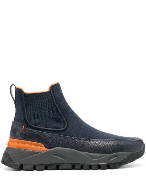 Santoni contrast-panel Chelsea boots