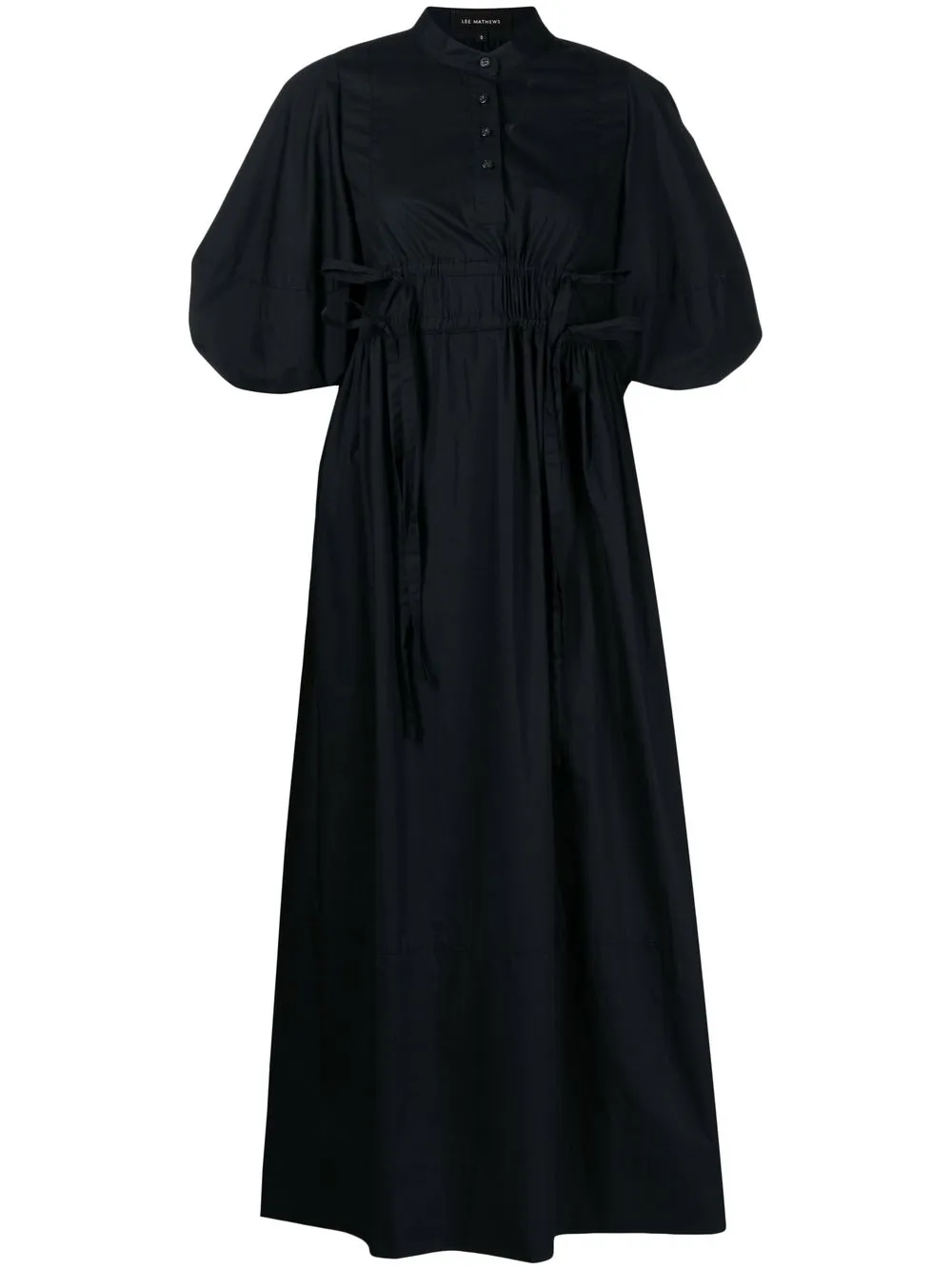 

Lee Mathews vestido camisero midi - Negro