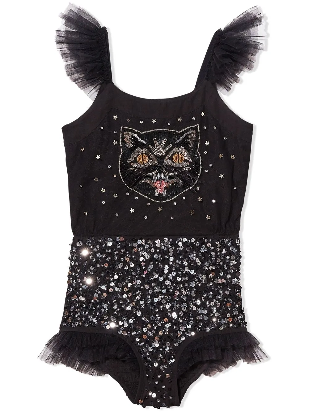 

Tutu Du Monde romper Bad Luck Kitty - Negro