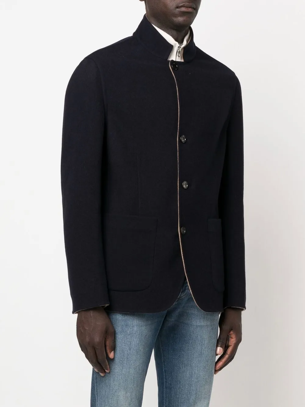 Brunello Cucinelli standup Collar Blazer Farfetch