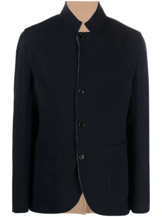 Stand up collar online blazer