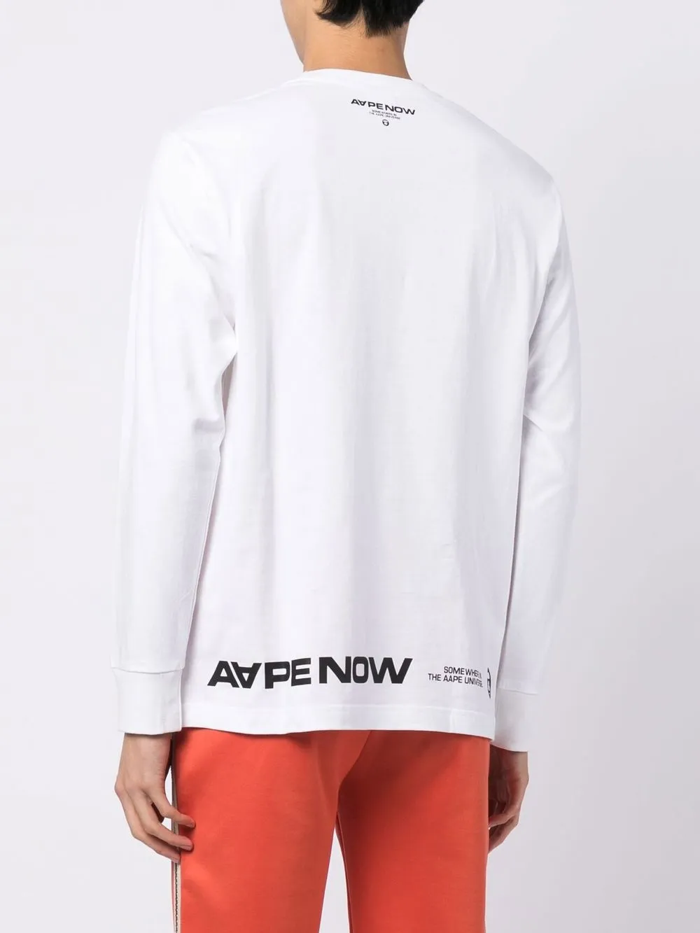 logo-print long-sleeve shirt