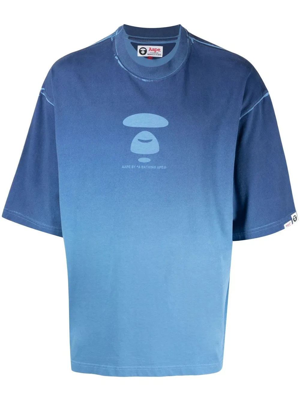 

AAPE BY *A BATHING APE® playera de logo estampado - Azul