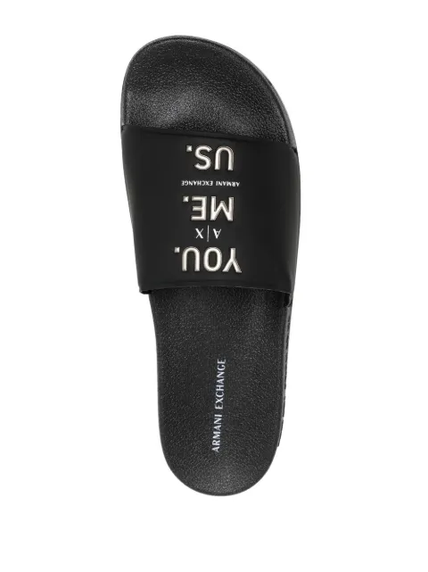 armani exchange slides