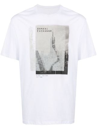 Armani Exchange AX logo-print Cotton T-shirt - Farfetch