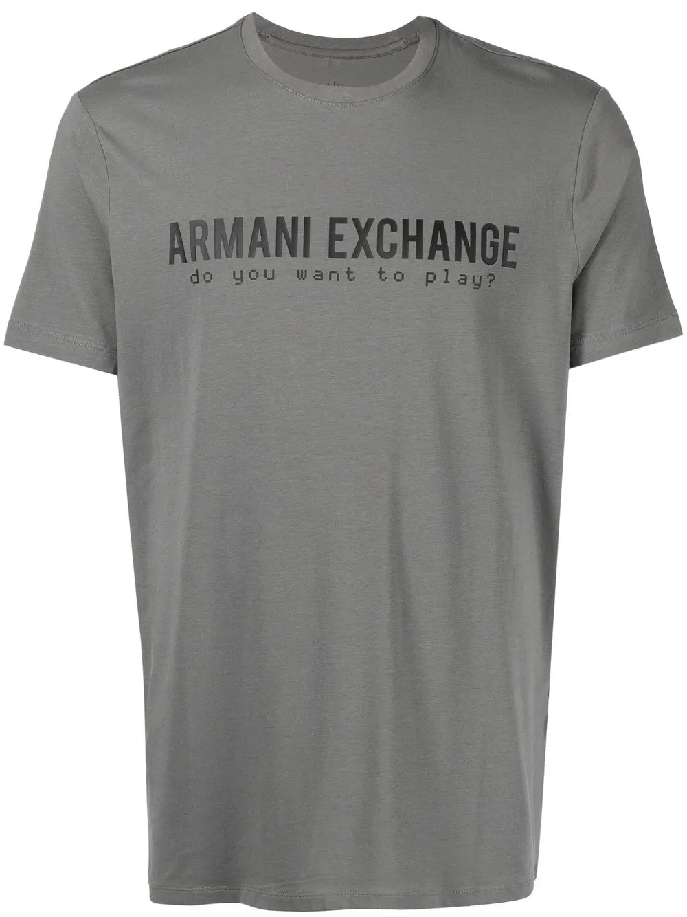 

Armani Exchange playera con logo estampado - Gris