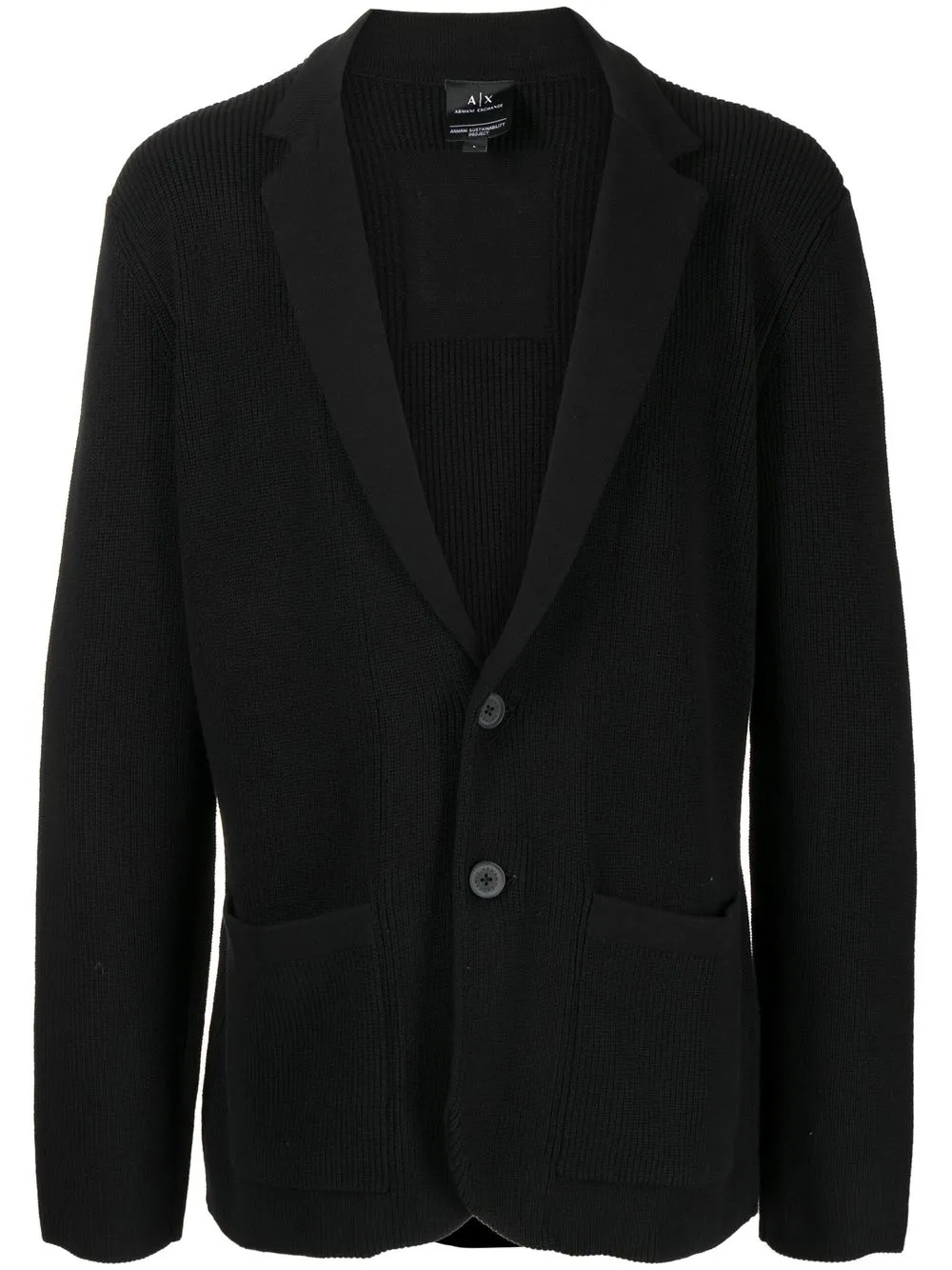 

Armani Exchange blazer ajustado con botones - Negro