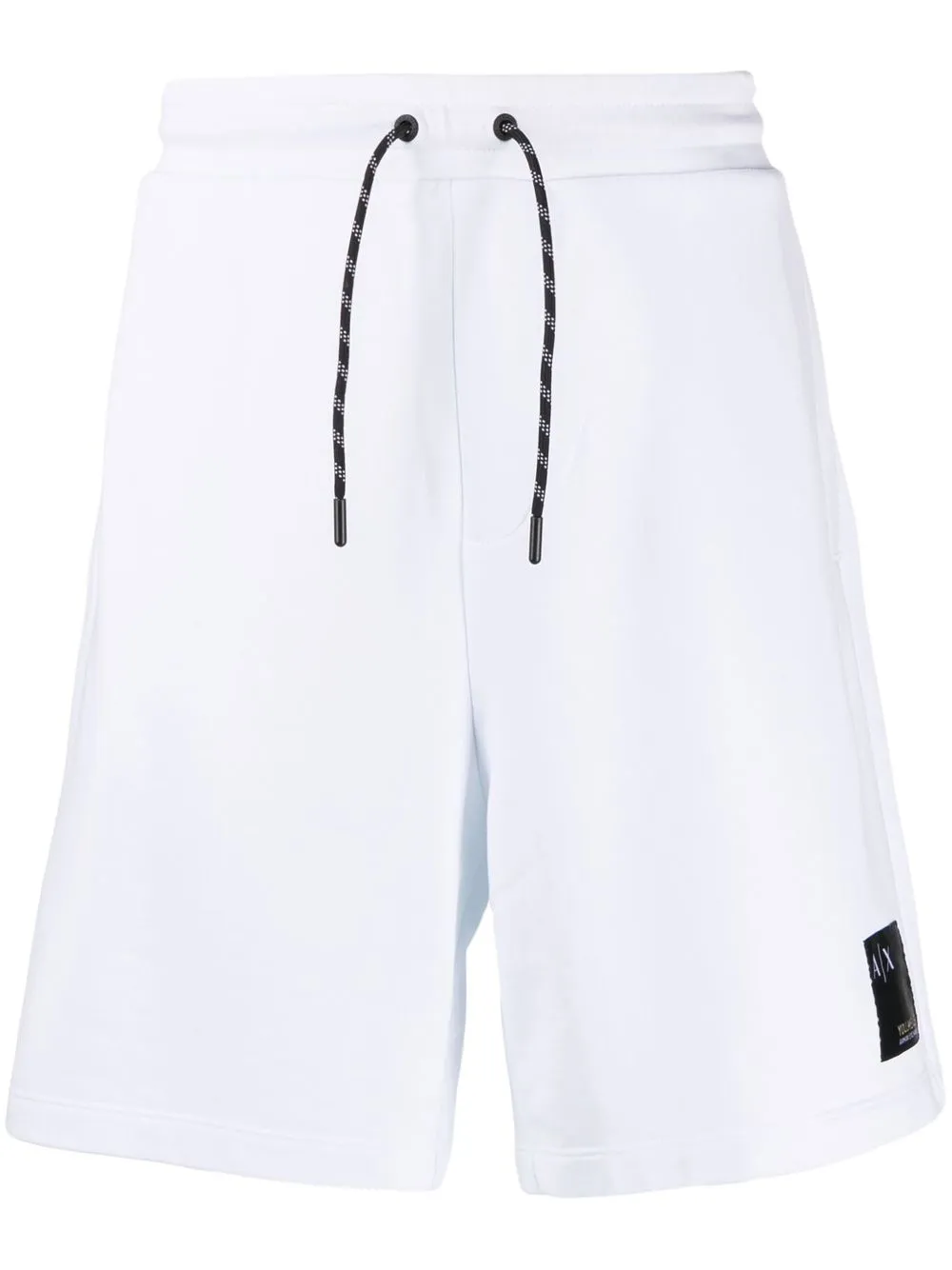 

Armani Exchange logo-patch track shorts - White