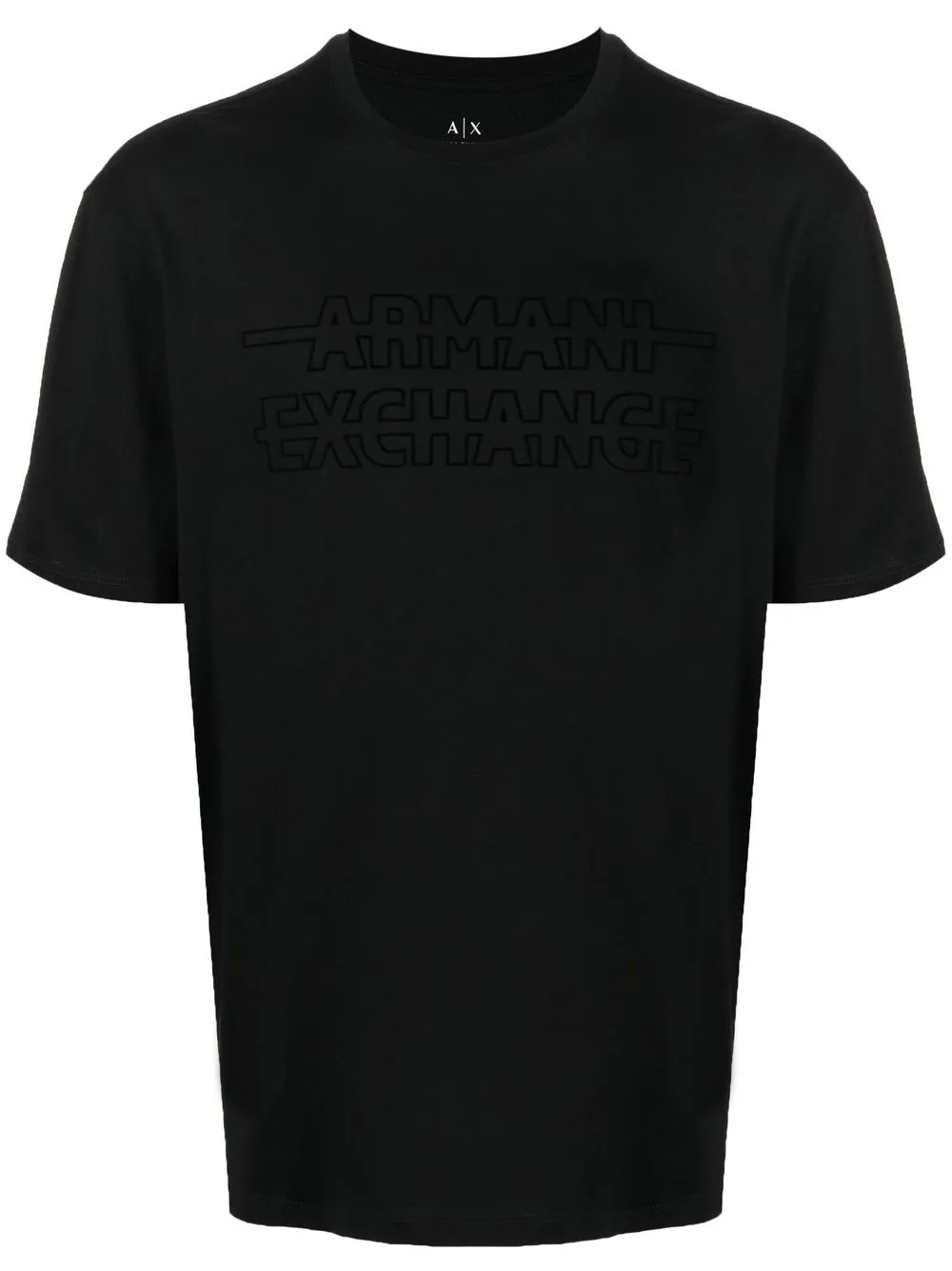 

Armani Exchange playera con logo estampado - Negro