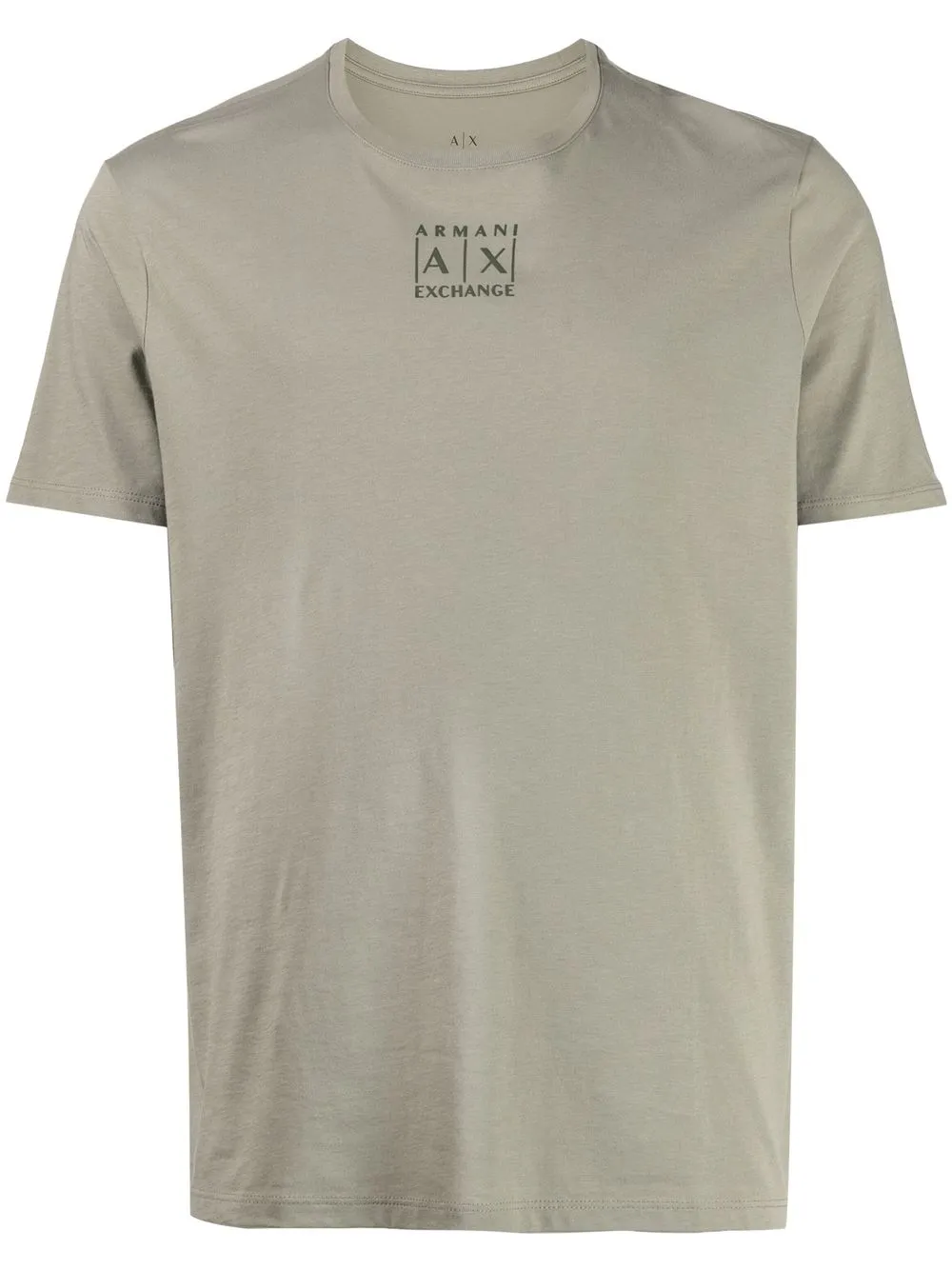 

Armani Exchange playera con cuello redondo y logo - Verde
