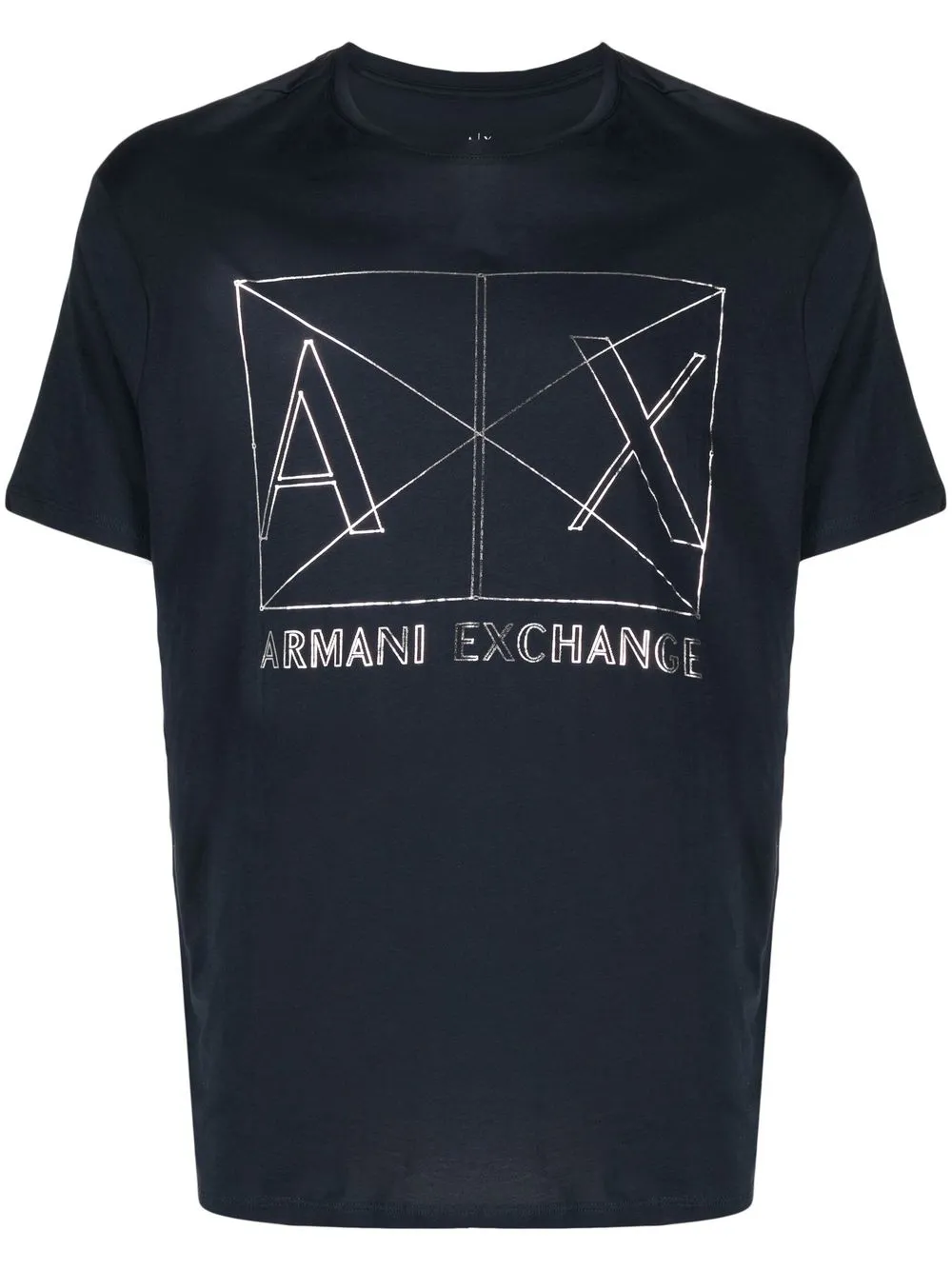 

Armani Exchange logo-print short-sleeved T-shirt - Blue