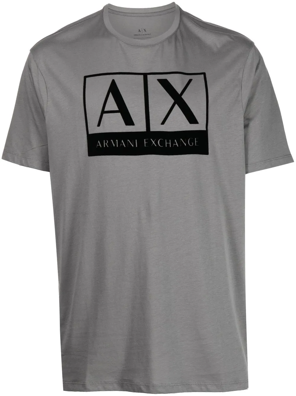 

Armani Exchange logo crew-neck T-shirt - Grey