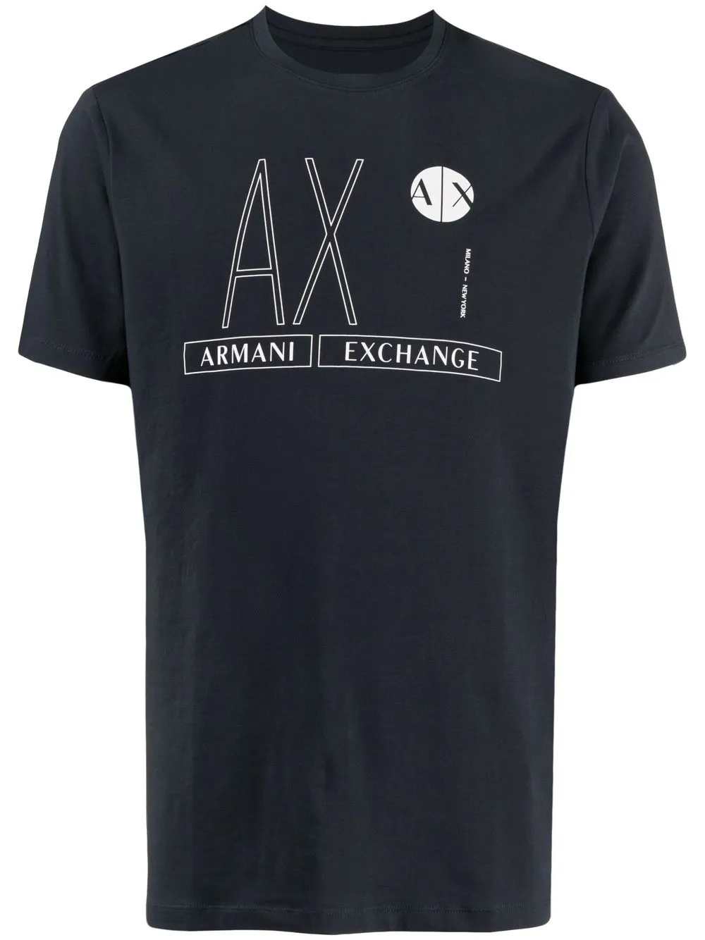 

Armani Exchange playera con logo estampado - Azul