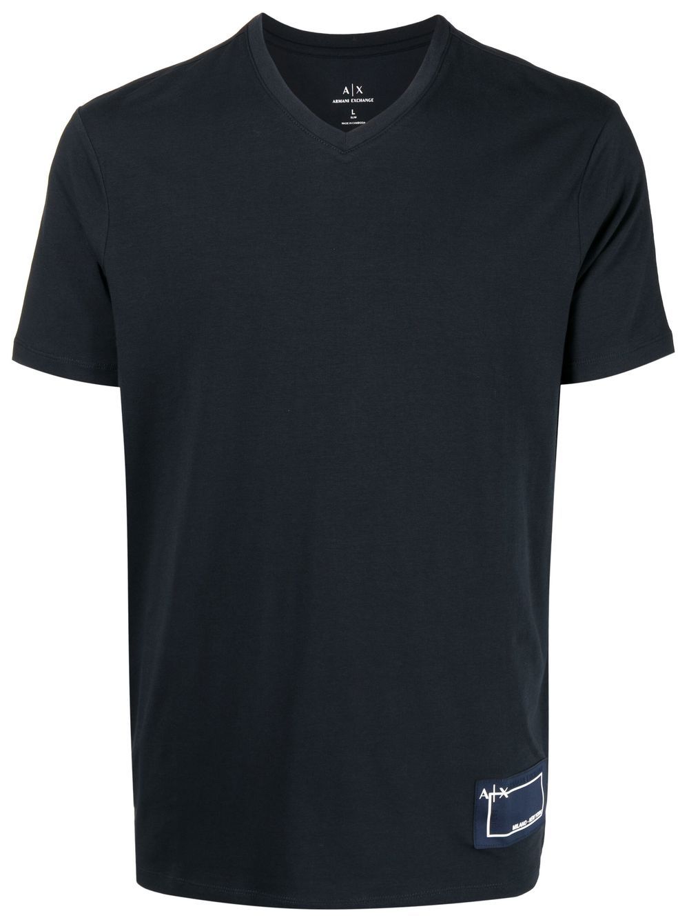 

Armani Exchange playera con logo estampado - Azul