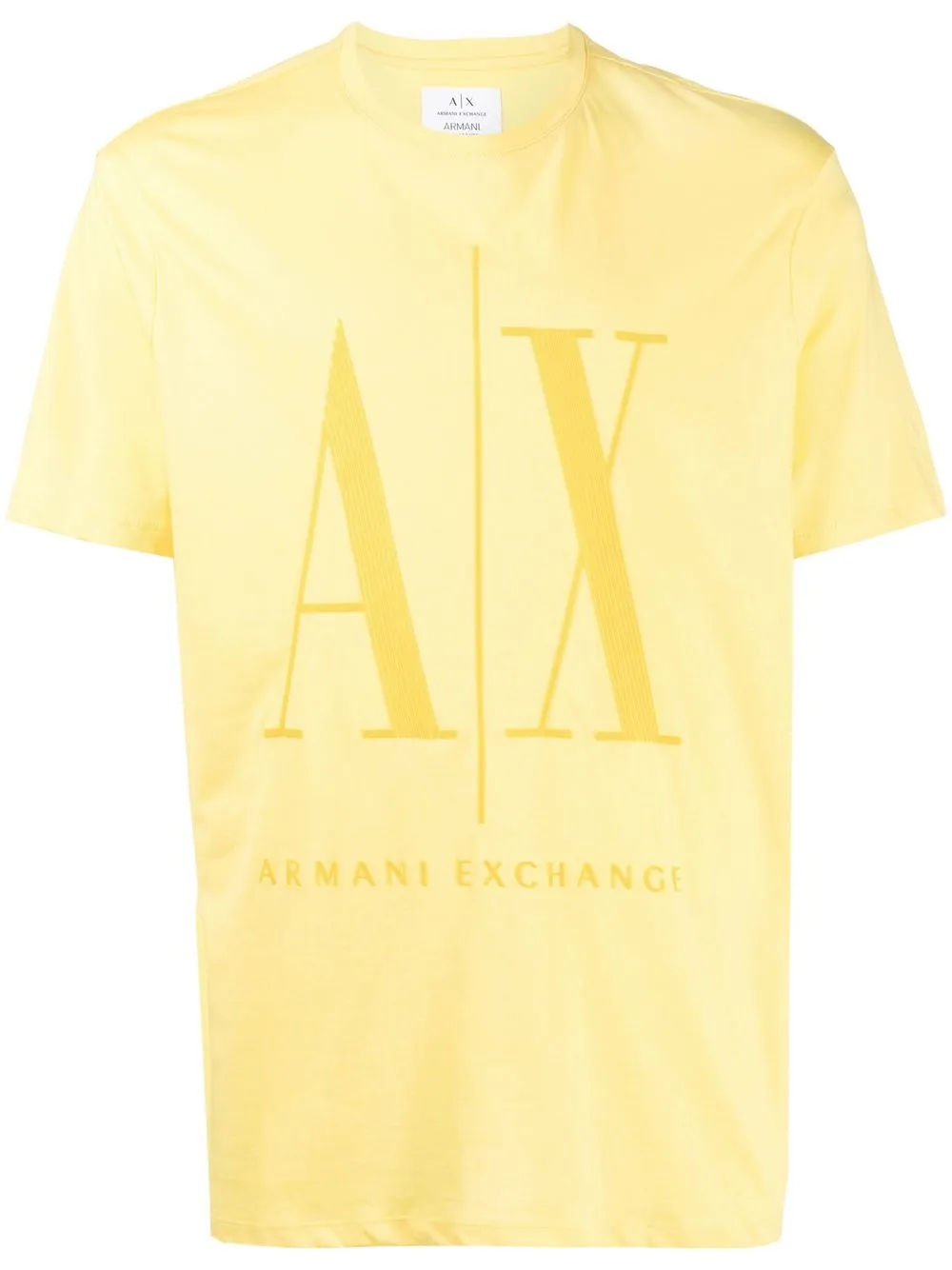 

Armani Exchange playera con logo afelpado - Amarillo