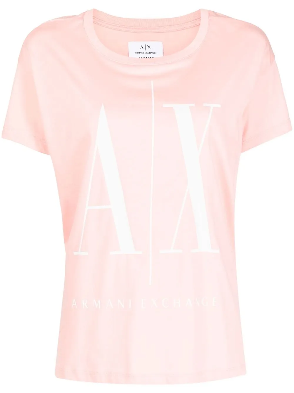 

Armani Exchange logo-print short-sleeve T-shirt - Pink