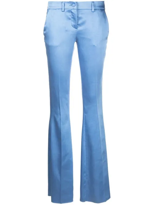 Pantalon évasé en satin - Philipp Plein - Modalova