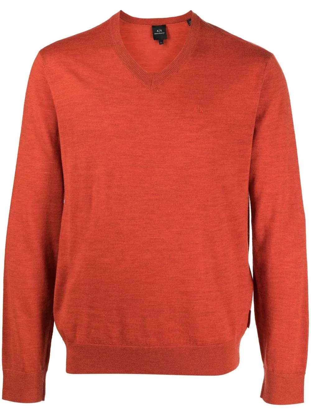 

Armani Exchange V-neck knitted jumper - Orange