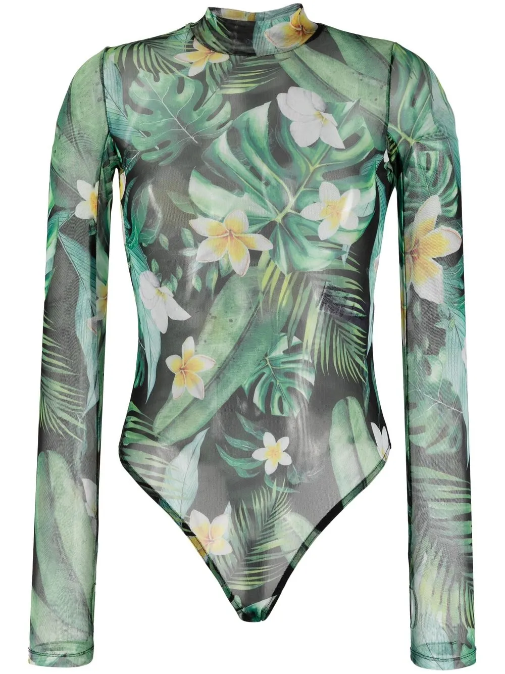 

Philipp Plein Hawaii print body - Green
