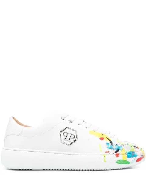 Philipp Plein tenis con salpicadura de pinturas