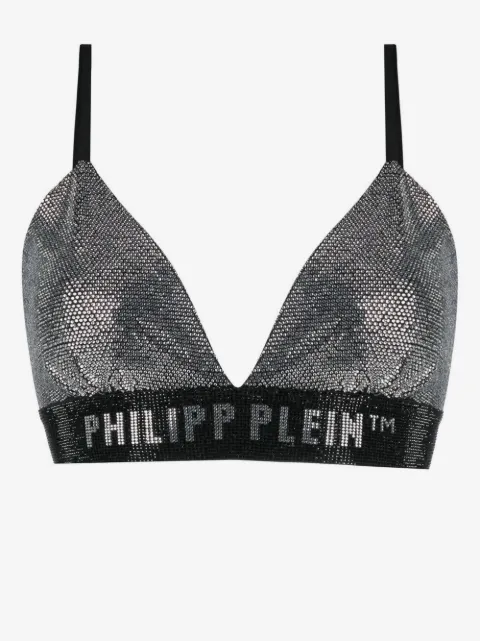Philipp Plein brasier con detalles de strass