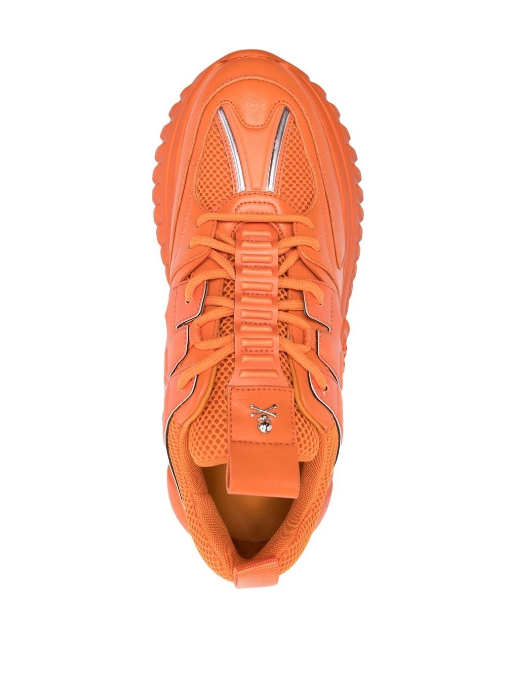 Shop Philipp Plein Hexagon Runner Low-top Sneakers In Orange