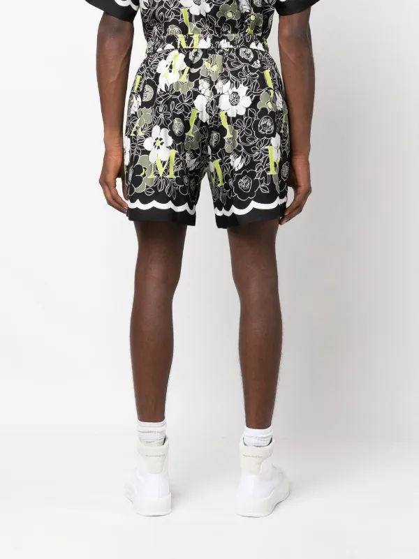 amiri floral shorts