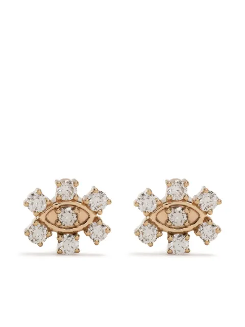 Sydney Evan 14kt yellow gold diamond stud earrings